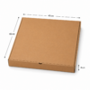 Medidas caja para pizza de cartón 40x40x4 cm