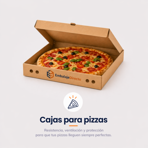 Cajas para pizzas de cartón personalizadas para delivery y take away