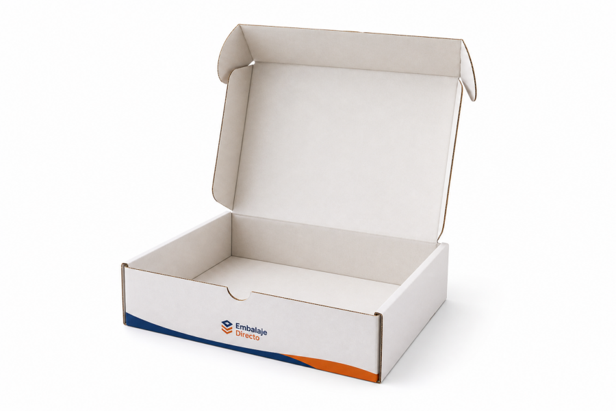 Caja abierta para jamón ibérico loncheado packaging gourmet Caja abierta para jamón ibérico loncheado con interior y solapas visibles