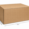 caja de cartón doble 79x59x40 cm sin impresión con flechas de medidas