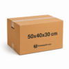 Caja logística B1 50x40x30 cm de cartón canal doble | Embalaje Directo Caja logística B1 de cartón canal doble 50x40x30 cm para transporte, almacenaje y mudanzas