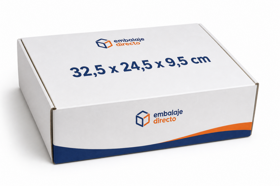 Caja para jamón ibérico loncheado 32,5 x 24,5 x 9,5 cm Embalaje Directo Caja para jamón ibérico loncheado 32,5 x 24,5 x 9,5 cm personalizada