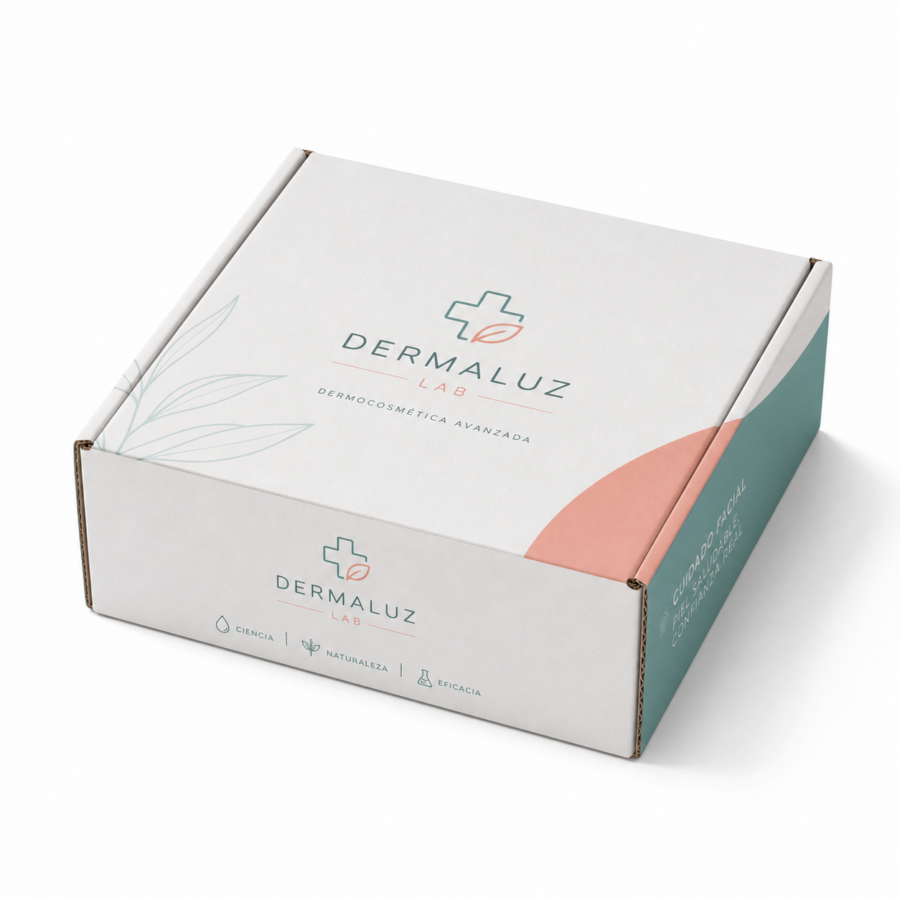 Caja para cosmética y farmacia 24x23x10 cm cerrada personalizada para marca cosmética