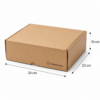 Caja para cosmética y farmacia 24x23x10 cm con flechas y medidas visibles
