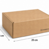 Caja para cosmética y farmacia 25x18,5x9,5 cm con flechas de medida Caja para cosmética y farmacia 25x18,5x9,5 cm con flechas y medidas visibles