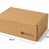 Caja para cosmética y farmacia 29x17,5x11,5 cm con flechas de medida Caja para cosmética y farmacia 29x17,5x11,5 cm con flechas y medidas visibles
