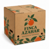 Caja para naranjas personalizada con impresión flexográfica Finca Azahar Caja para naranjas 5 a 10 kg personalizada con impresión flexográfica Finca Azahar