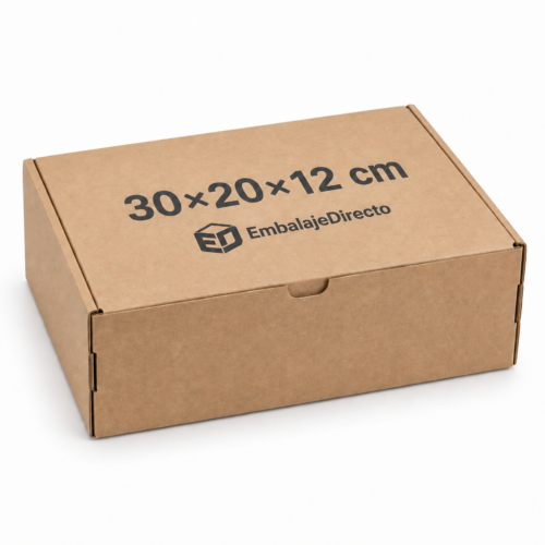 Cajas de cartón para zapatos 30×20×12 cm en microcanal | Embalaje Directo