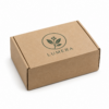 Caja automontable personalizada para cosmética Lumera Caja automontable personalizada para envíos ecommerce con impresión de cosmética Lumera
