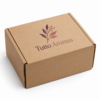 Caja personalizada Tutto Aromas Caja ecommerce de microcanal cerrada, personalizada en dos tintas para Tutto Aromas