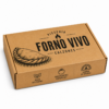 Caja personalizada Forno Vivo Caja kraft personalizada Forno Vivo para pizza calzone