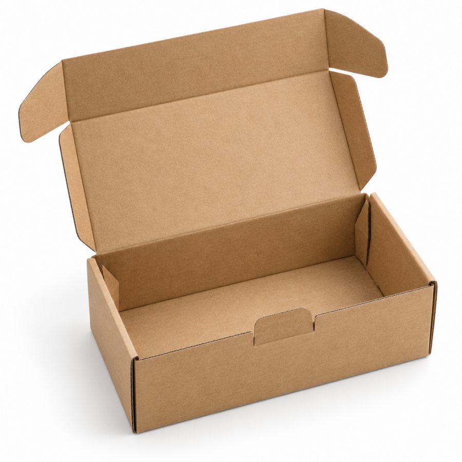 Caja automontable abierta para envíos ecommerce Caja para envíos 20,5x13,5x9,5 cm abierta con cierre automontable